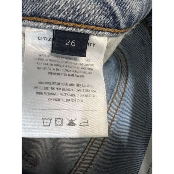 Citizens of Humanity Sabine High Rise Jeans Size 26 Confessions Distressed - Picture 16 of 16